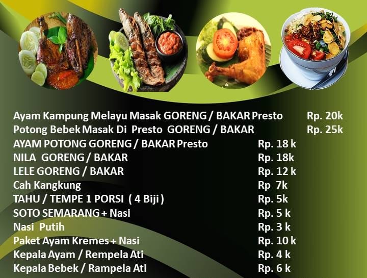 Ayam ikan bebek goreng/bakar
